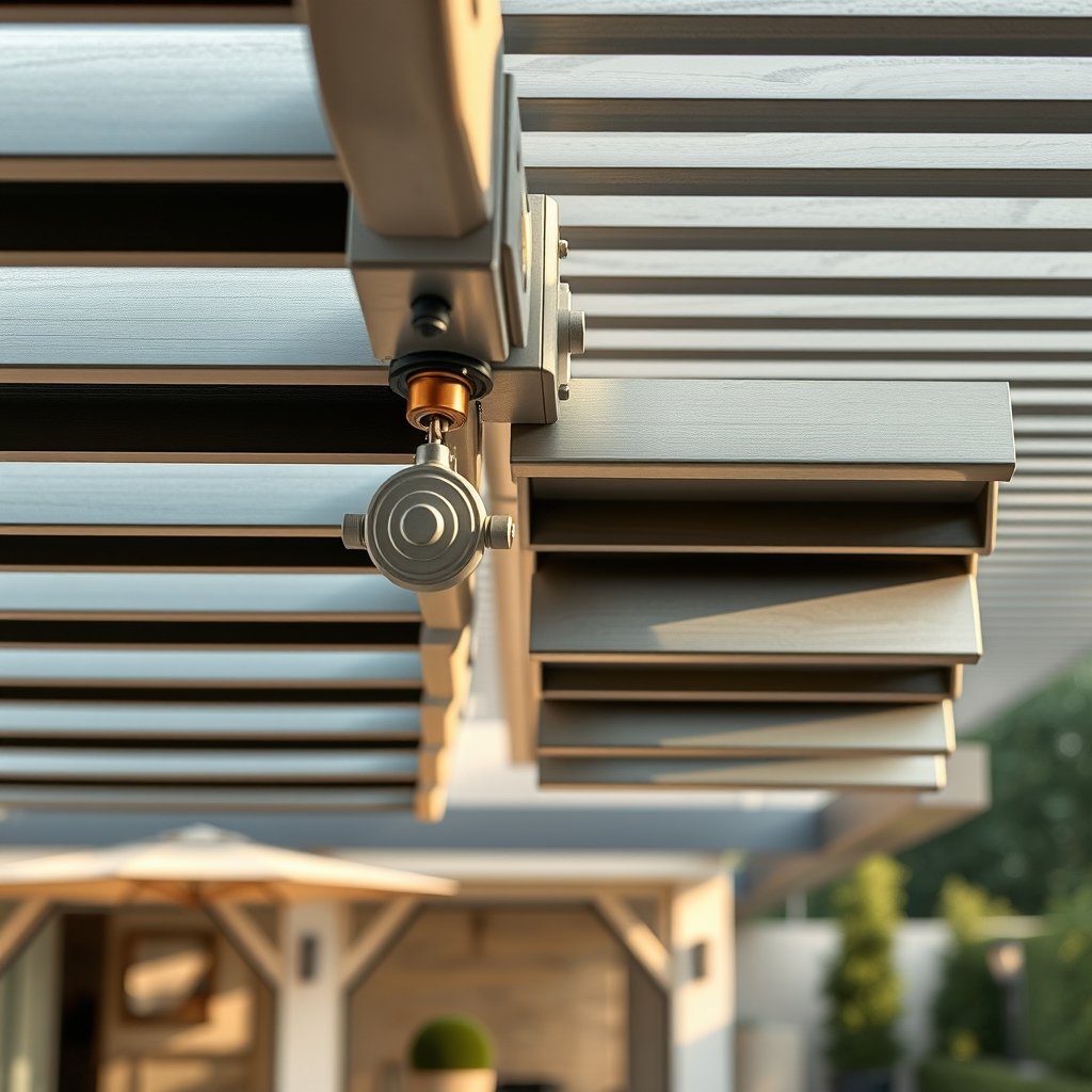 bioclimatic pergola motorized louvers - Illustration 2