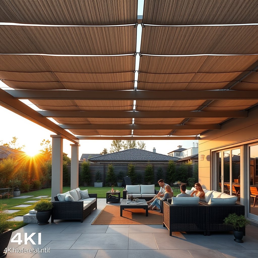 bioclimatic pergola motorized louvers - Illustration 3