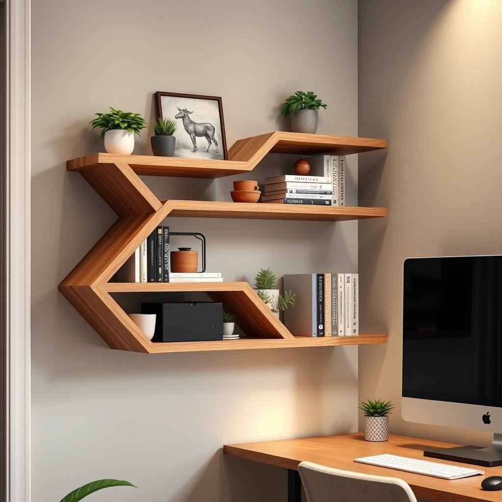 corner shelf in action