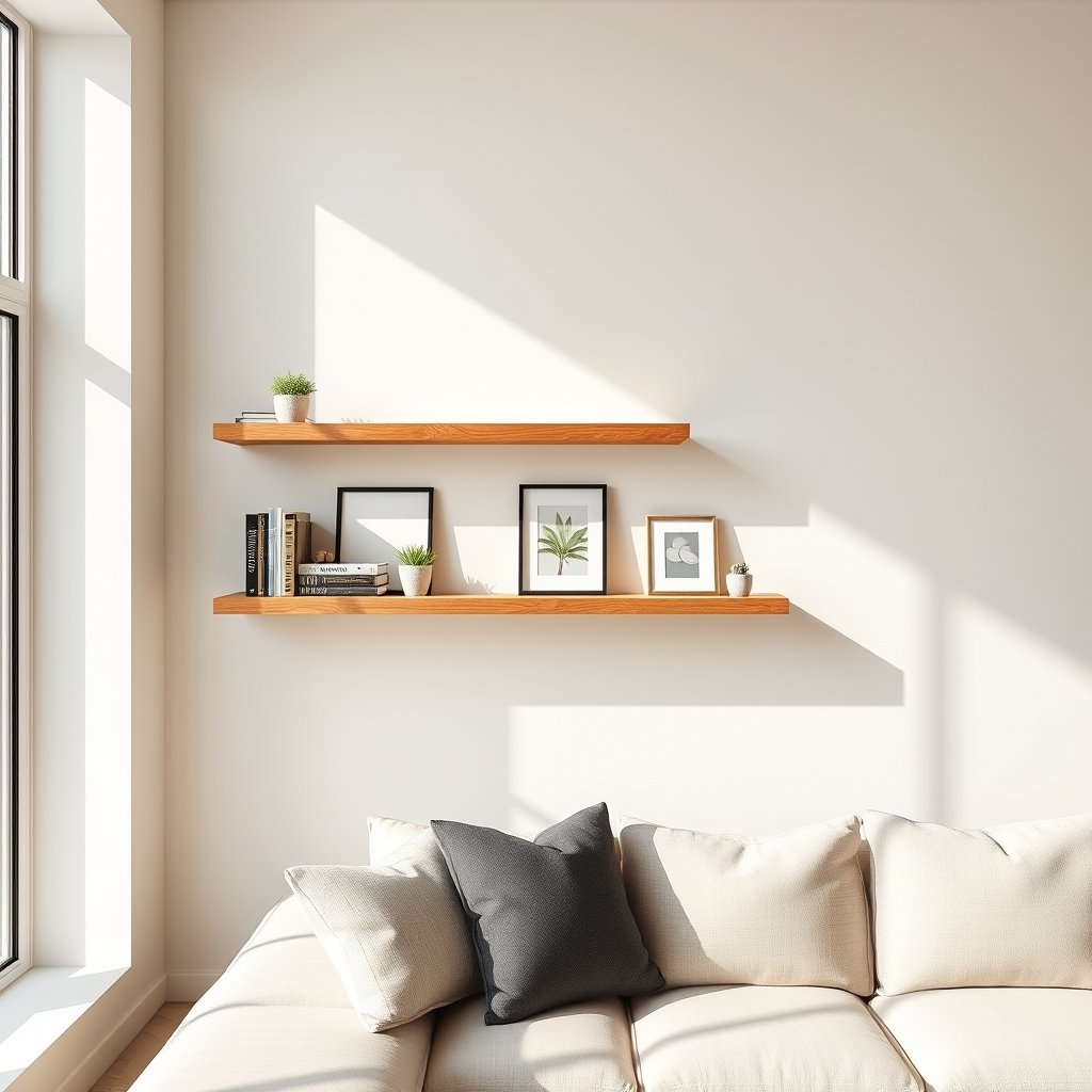 floating shelves product view