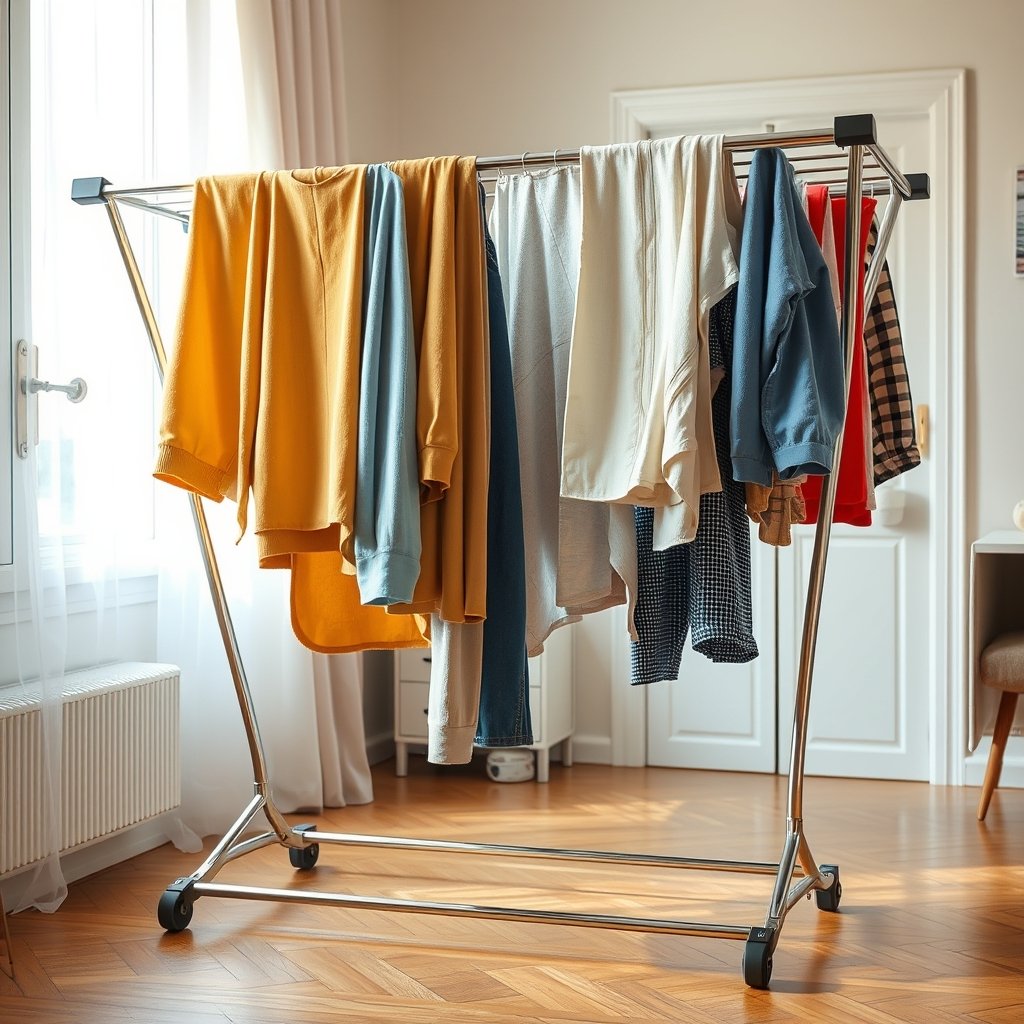 drying rack in action