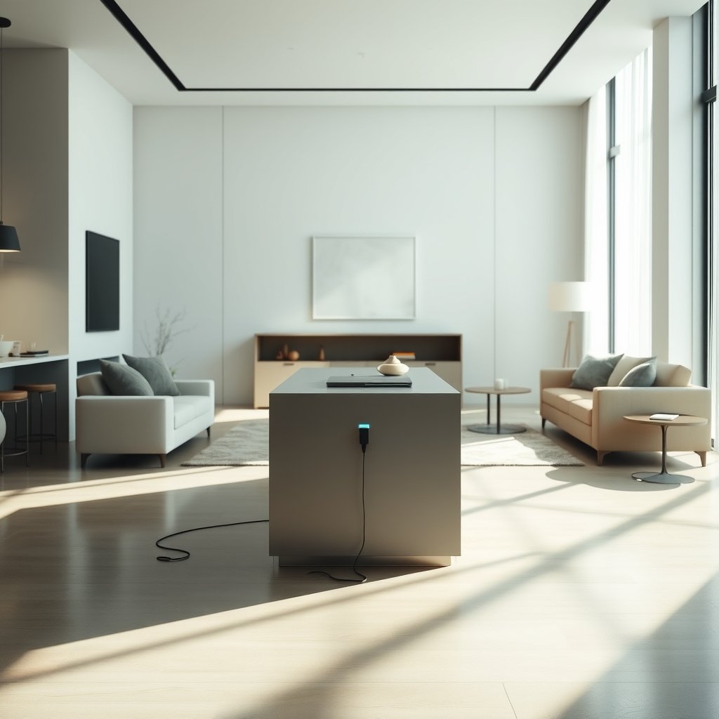 hidden charging station built-in - Illustration 1