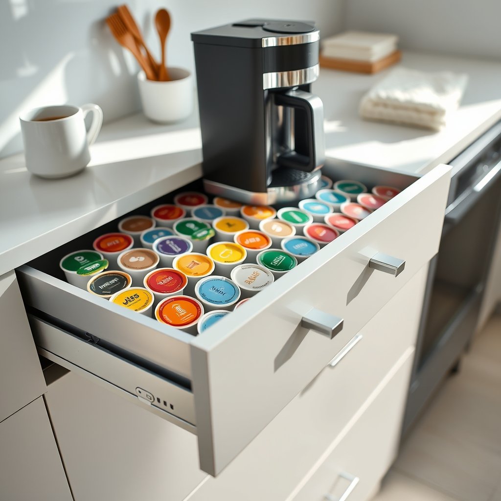 coffee drawer in action