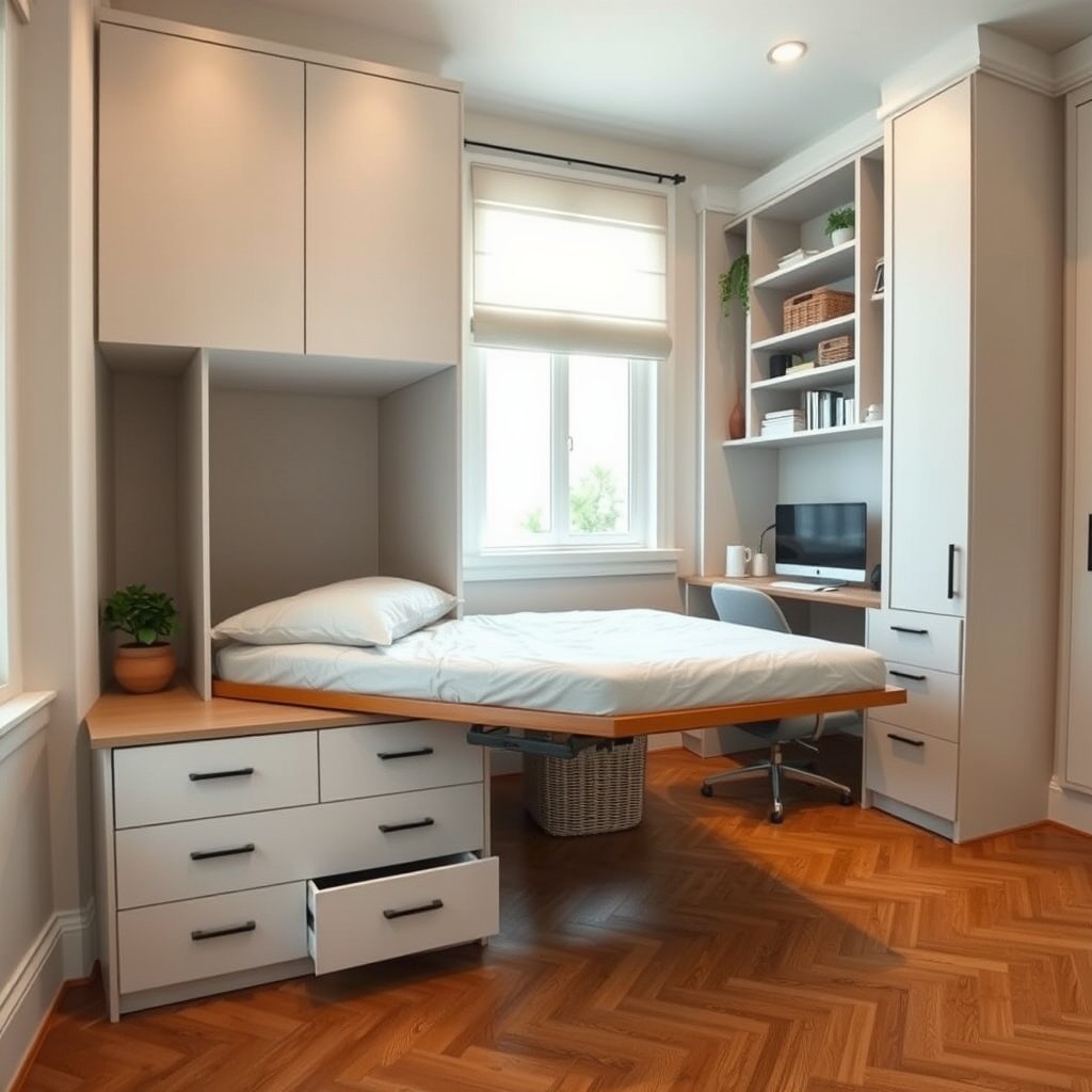 multifunctional home office guest room - Illustration 2