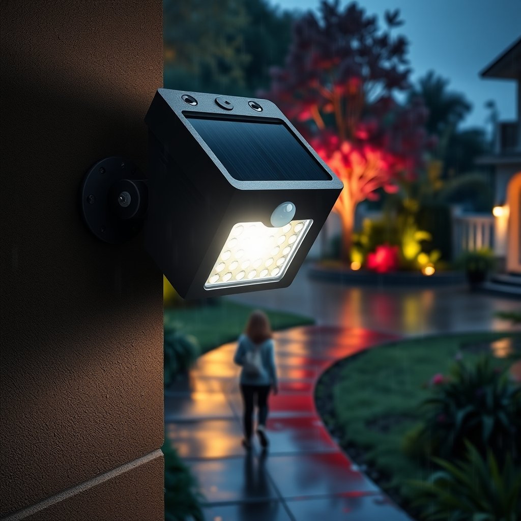 solar lights in action