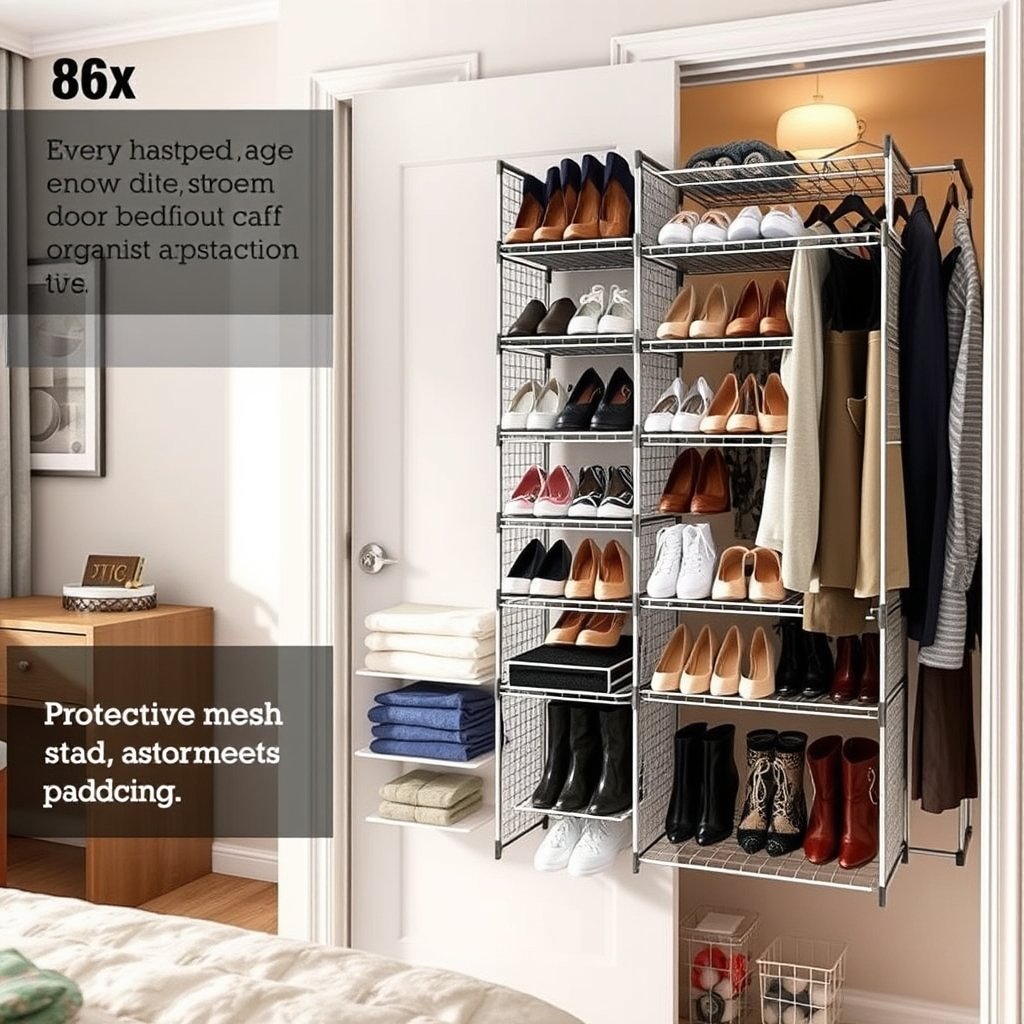 shoe organizer in action