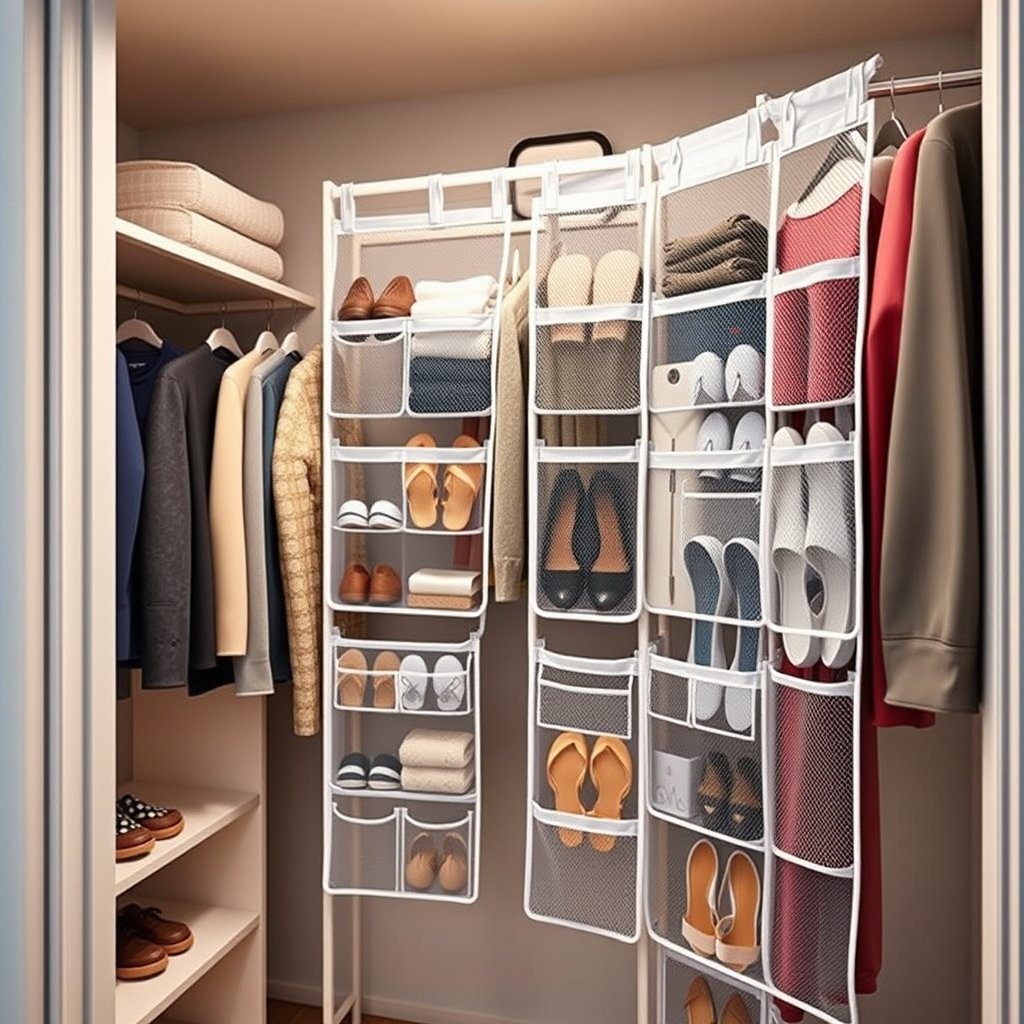 shoe organizer in action