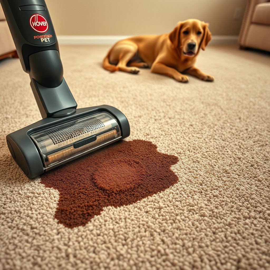 carpet cleaner in action
