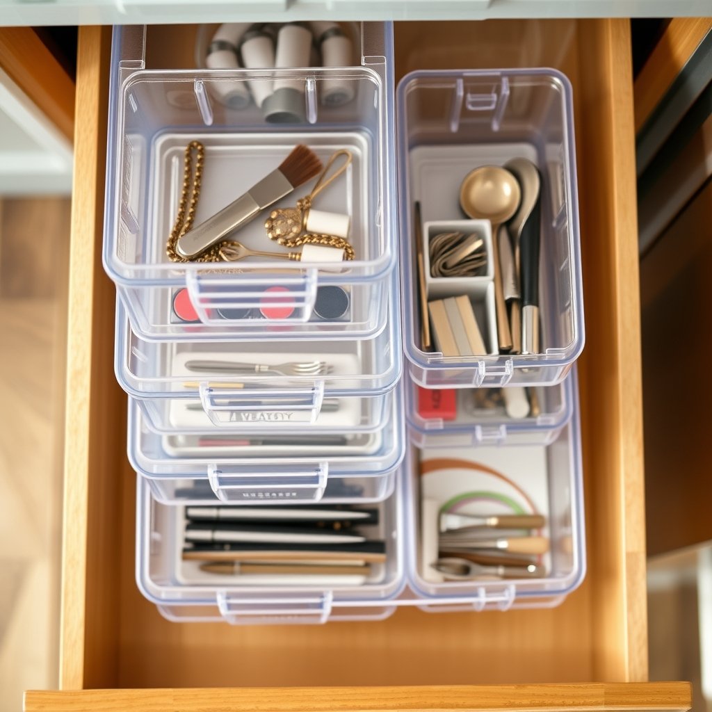 drawer organizer in action