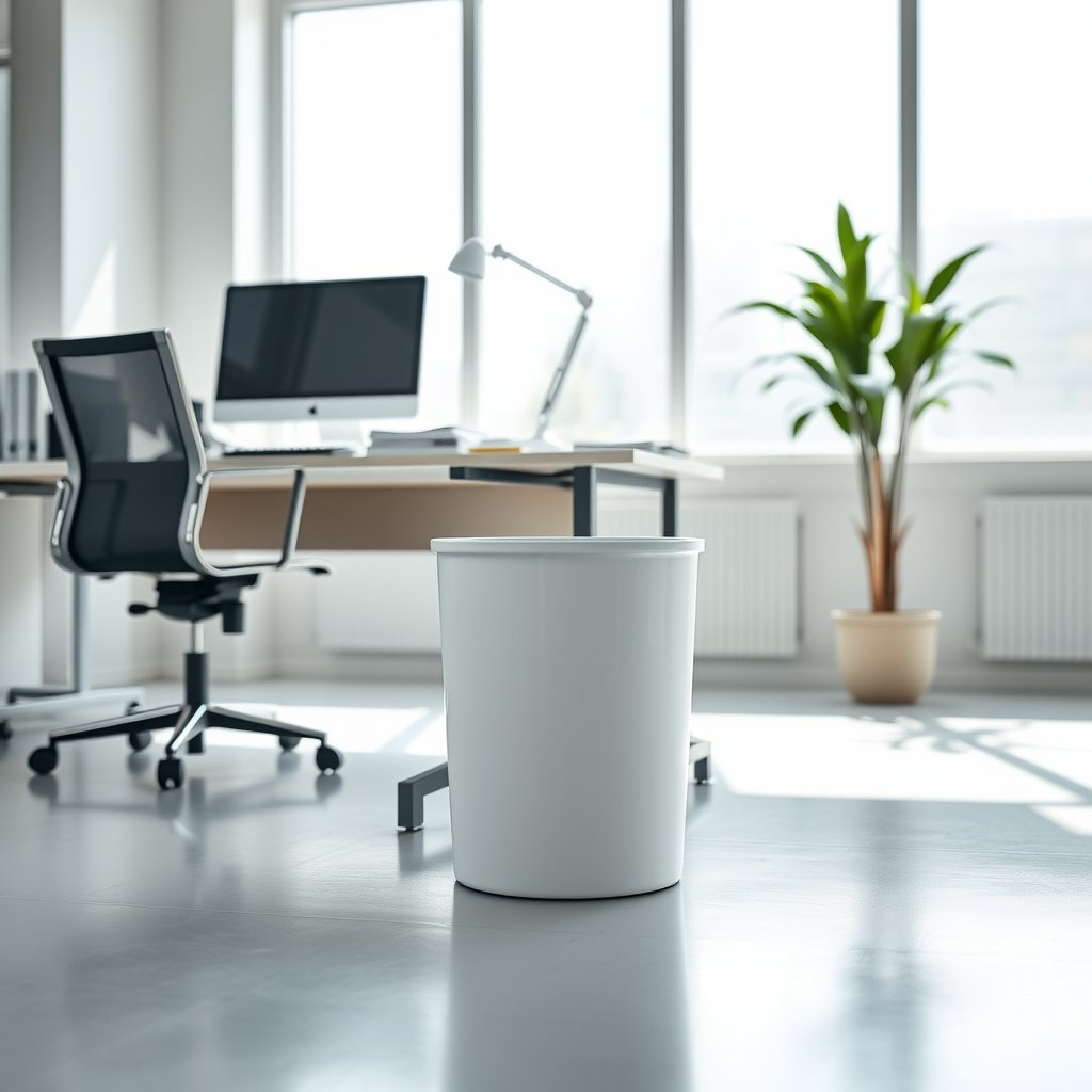 resin wastebasket product view