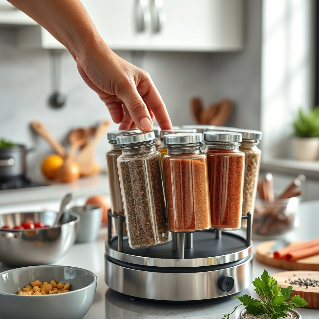 spice rack in action