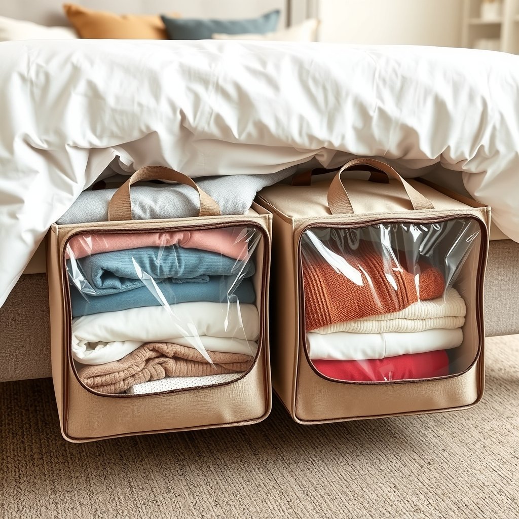underbed storage in action