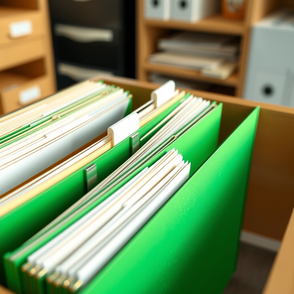 hanging folders in action