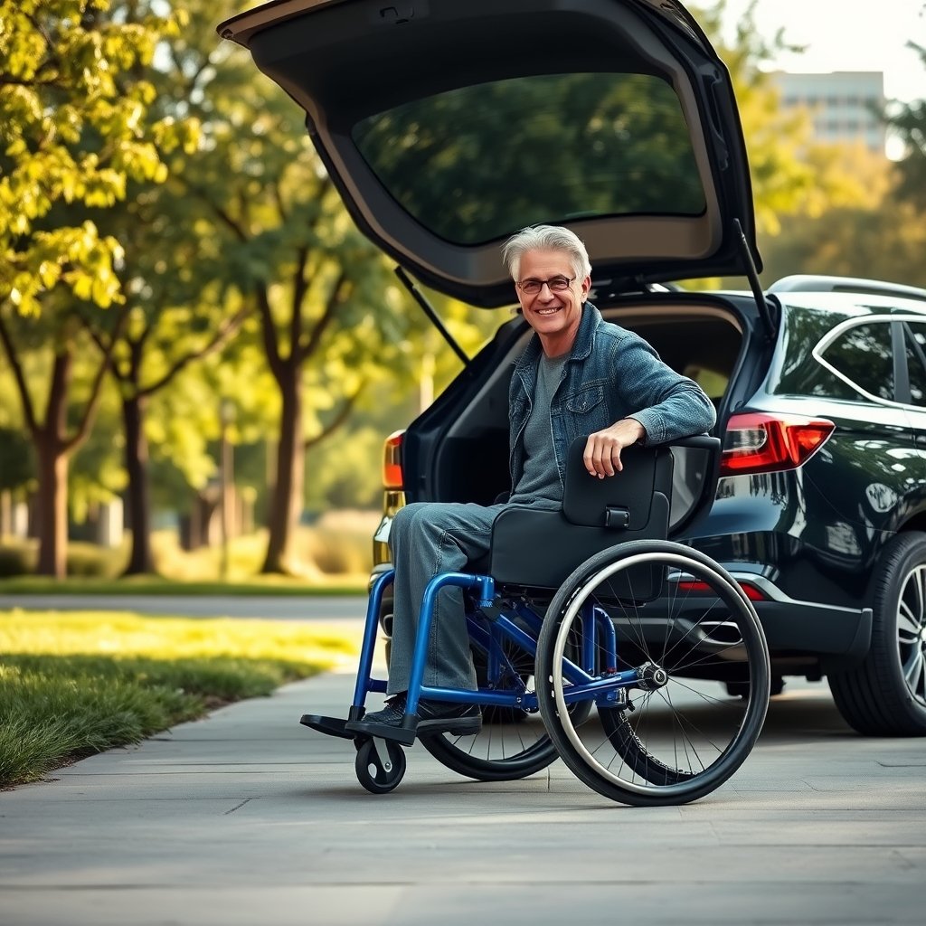 lightweight wheelchair in action