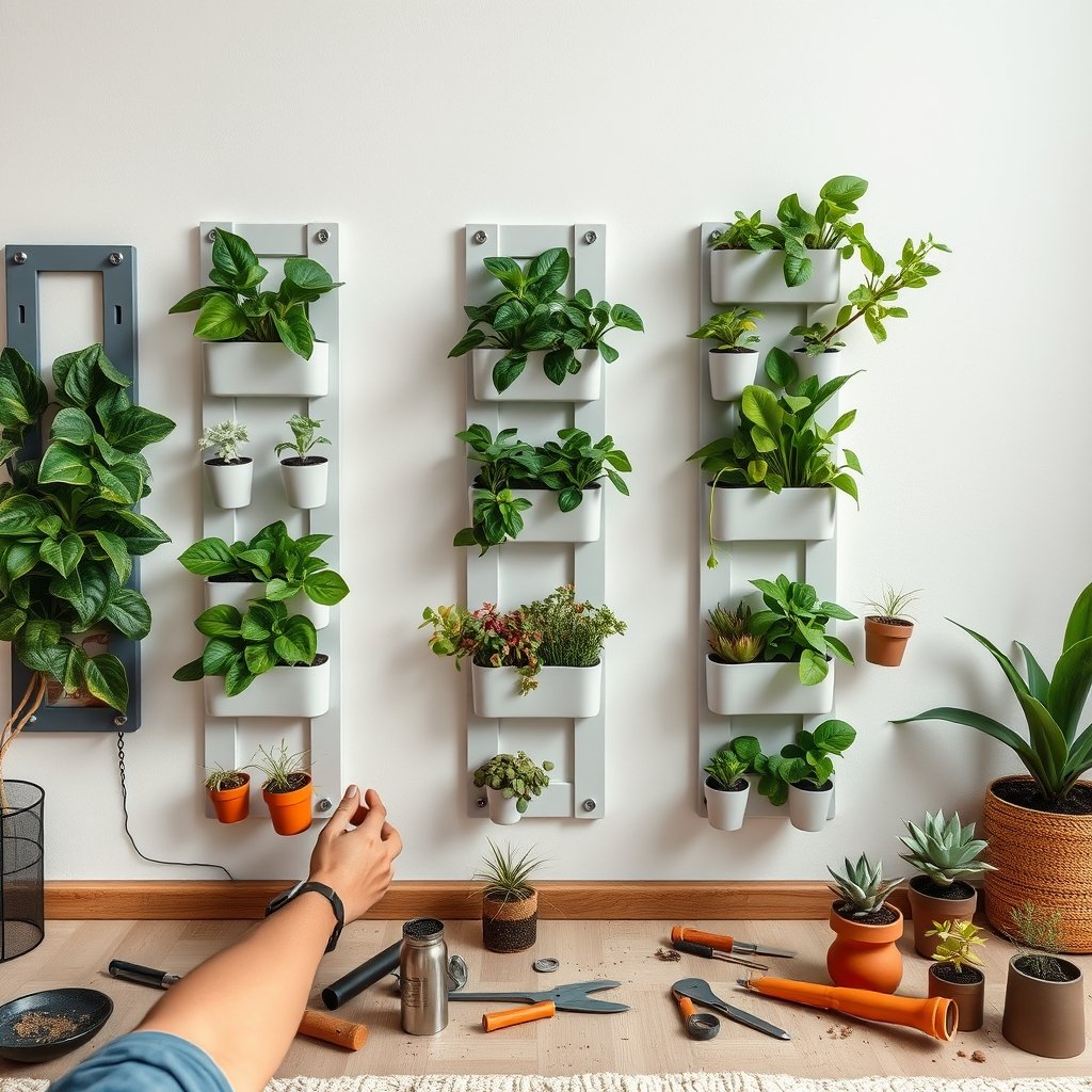 living wall indoor vertical garden kit - Illustration 2
