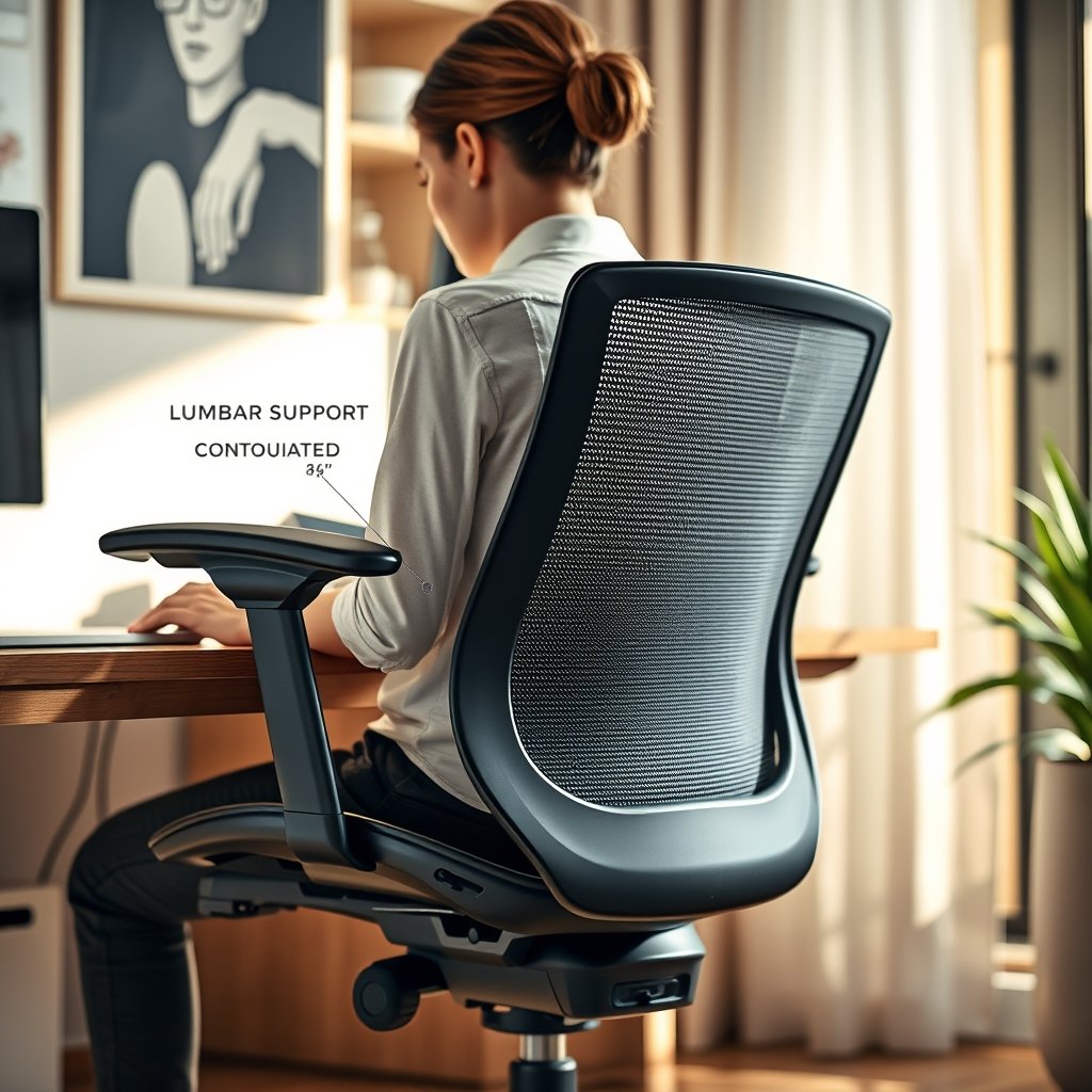 Ergonomic chair in action