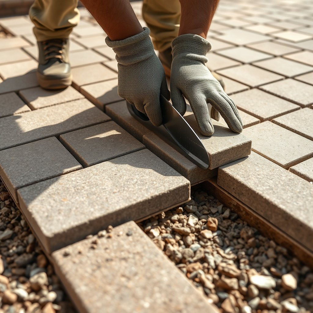 permeable pavers patio installation - Illustration 2