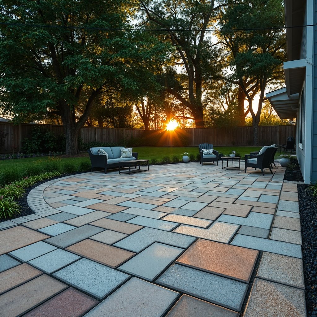 permeable pavers patio installation - Illustration 1