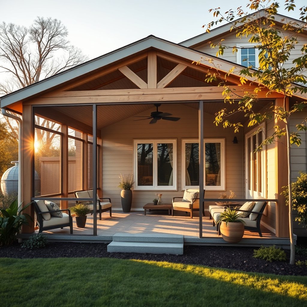 screened in porch addition cost - Illustration 1