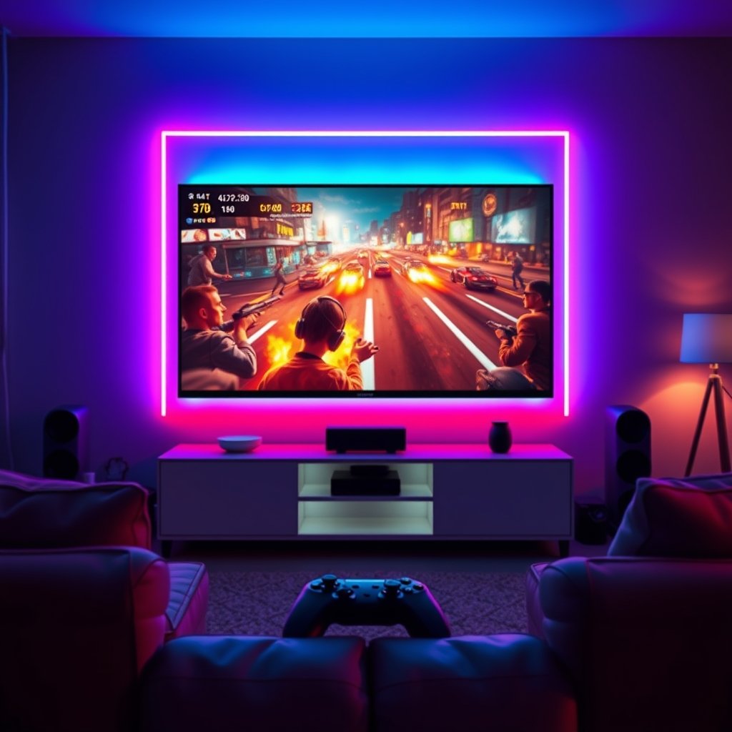 tv backlight in action